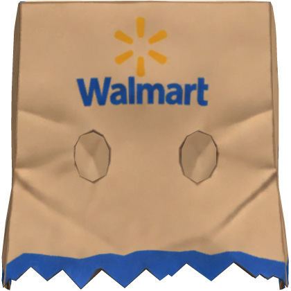Walmart Paper Bag Over Head