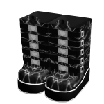 Silver Lightning High Thigh Boots
