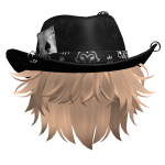 Blonde Hair w Cowboy Hat