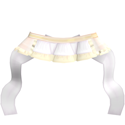 ╰𑄝 neko azuki yellow catgirl maid skirt