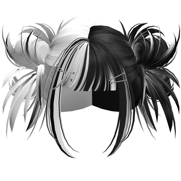 Scene Hyperpop Rave Buns (White&Black)