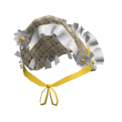flower Straw hat yellow