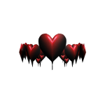 Melted Metal Heart Crown