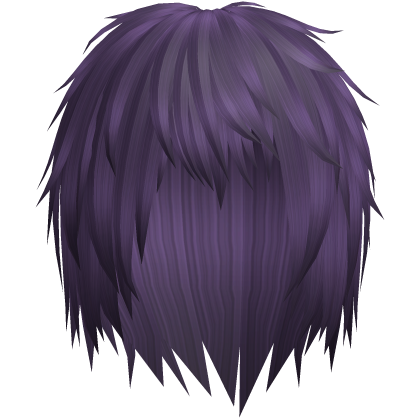 Messy purple unkept gothic emo vkei hair Roblox item