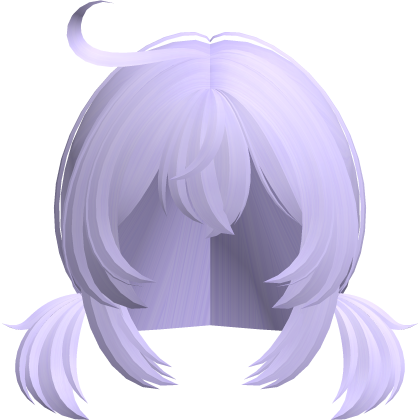 klee fluffy pigtails w cowlick purple Roblox item