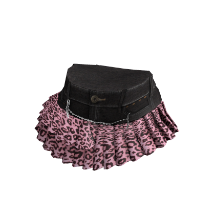 Gyaru Layered Leopard Skirt