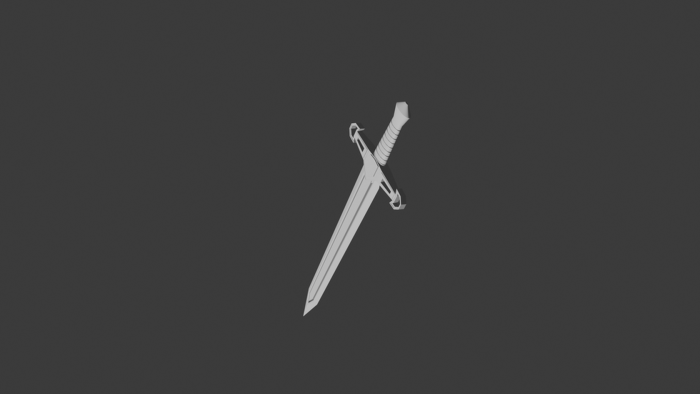 white neon fantasy sword preview 2
