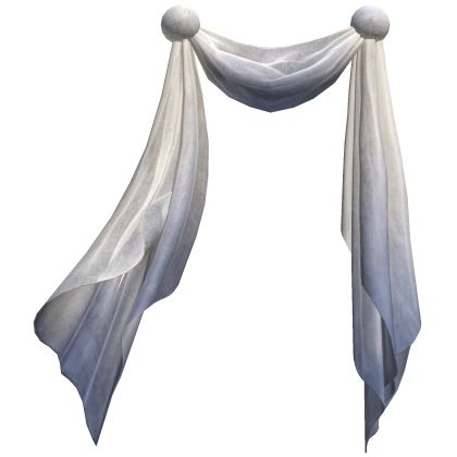 White Draped Scarf