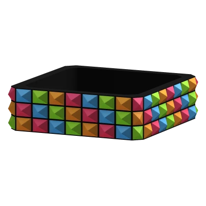 R6 Rainbow Studded Scene Bracelet [Left] | Roblox Item - Rolimon's