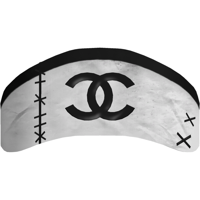 CC stitched nurse hat in white