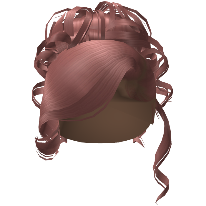 Side Swept Curly Updo [Pink]