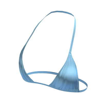 ⨾ Y2K Blue String Tied Bikini Top thumbnail
