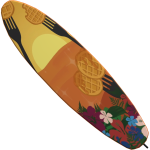 Waffle Tropical Surfboard
