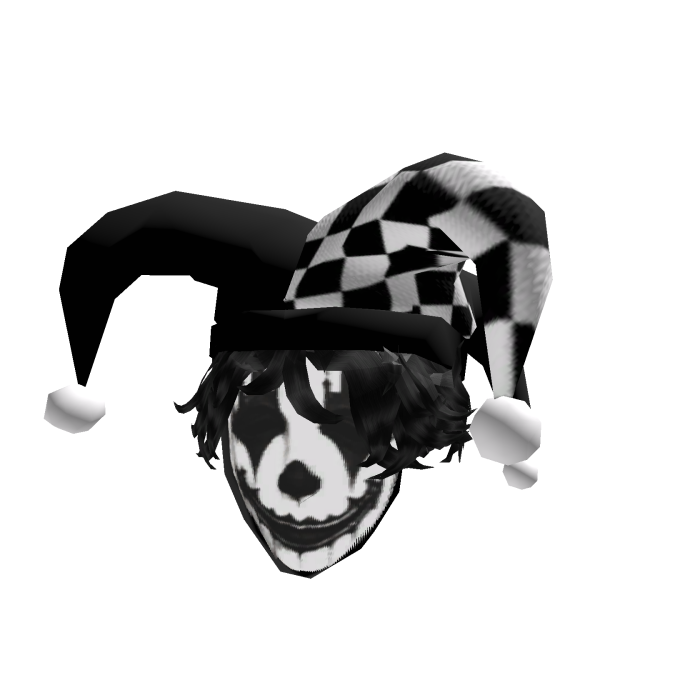 [Animated] Gothic Harlequin Hair, Hat & Mask