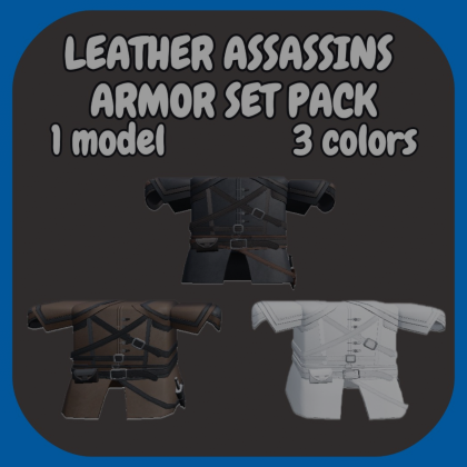 [R15/R6] Leather assassin armor set