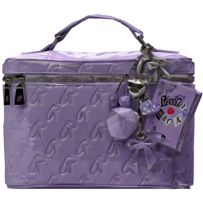 Glam Monogram Vanity Bag In Purple