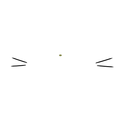 ♡꒰cute kitty long whiskers w/button nose: yellow Roblox item