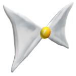 Comically Large Egg Yolk Bow Tie