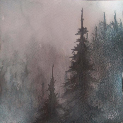 dark forest painting Roblox decal
