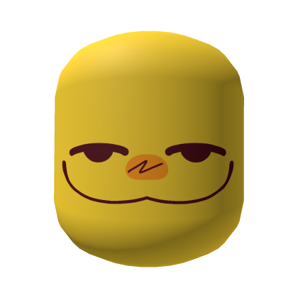 Chill Silly Noob Relaxed Pleased Face [Yellow] Roblox item