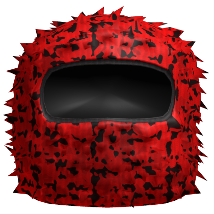 red camo distressted ski mask shiesty