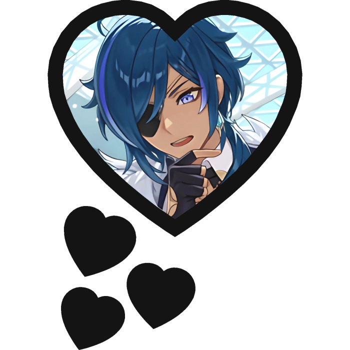 Kaeya Thinking Hearts Genshin Impact