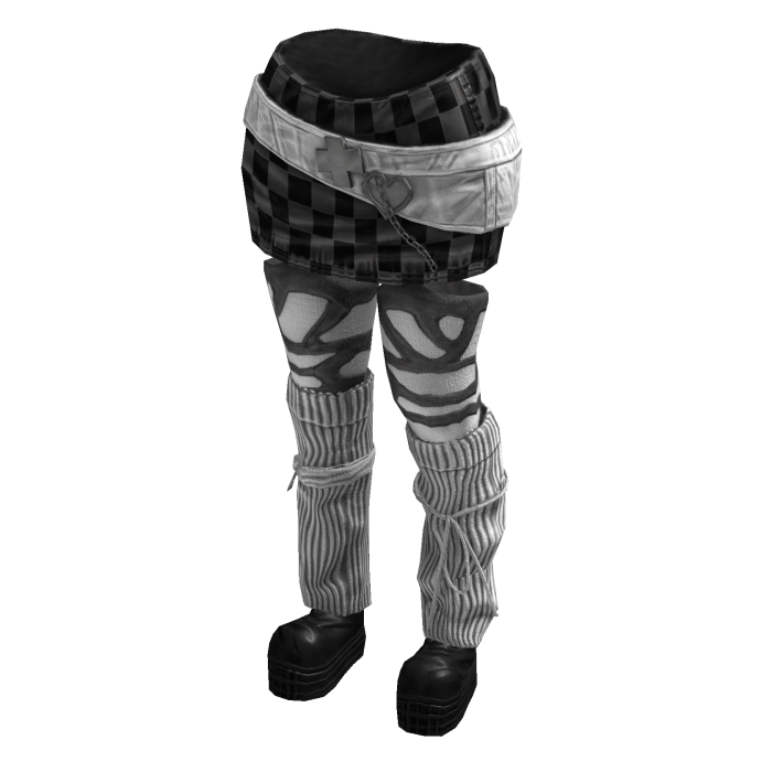 Chic Sporty Ura - Hara Skirt (Grey White)