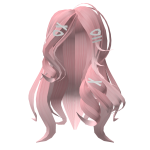 (FREE UGC LIMITED) ♡ Cute Curly Pink Hair w clips
