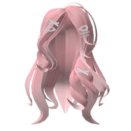 (FREE UGC LIMITED) ♡ Cute Curly Pink Hair w clips