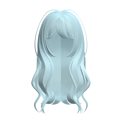kawaii pastel blue long dolly hair ♡ Roblox item