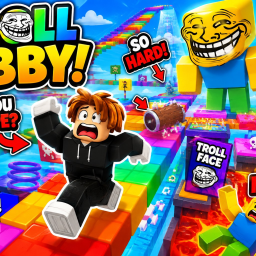 F2P Admin!!! Crazy Troll Tower Obby