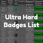 Ultra Hard Badges List