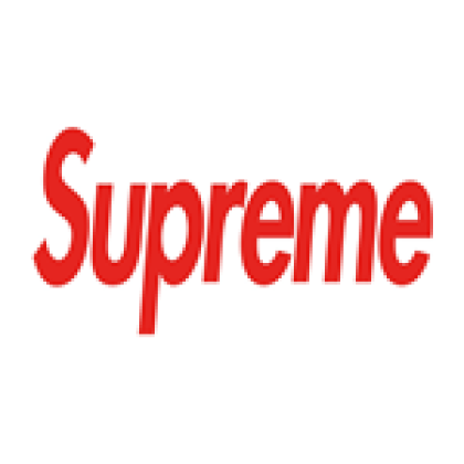 supreme logo font Roblox