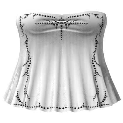 emo rhinestone mini dress - gothic white stripes