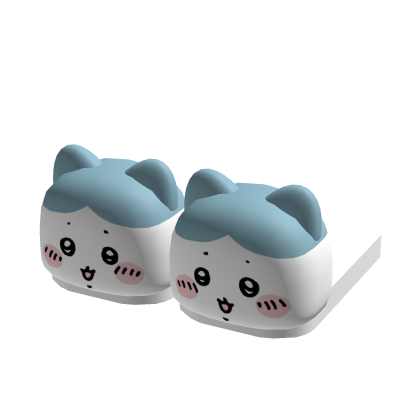 3.0 chiikawa hatchiware blue cat slippers