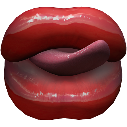 Huge Baddie Lips Tongue Red Duck Y2K 2000s Doll
