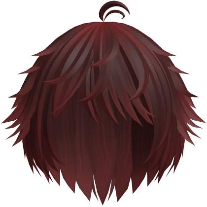 Red Cute Messy Kawaii Anime Boy Hair Roblox item