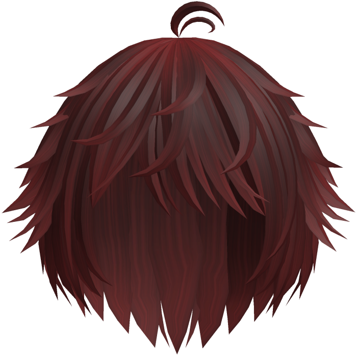 Red Cute Messy Kawaii Anime Boy Hair