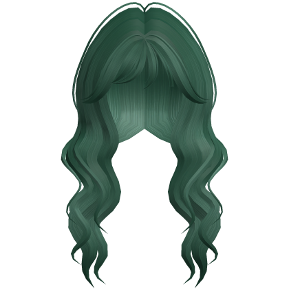 Soft Wavy Hair w/ Side Bangs (Green)