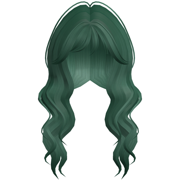 Soft Wavy Hair w/ Side Bangs (Green)