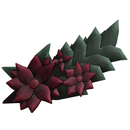 Maroon Flower Valkyrie Elven Hair Accessory Roblox item
