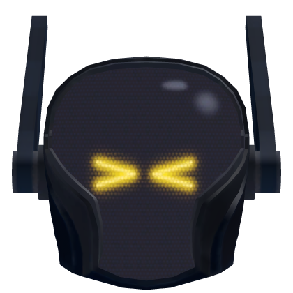 >< Gold Neon Cyber Mask Roblox item