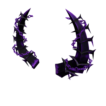 🖤💜Classic Purple And Black Horns💜🖤 Roblox item