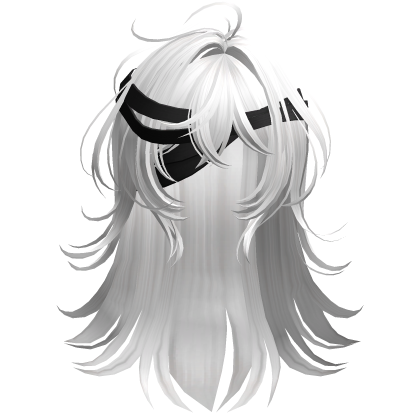 White2 Bandaged Anime Hair