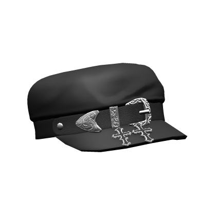 Grunge Cap Belt Cross in Black Roblox item