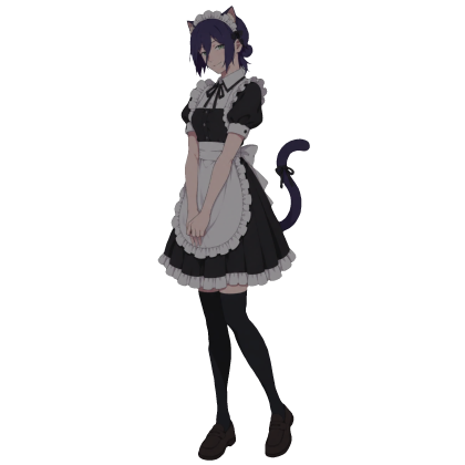 Reze Cat Girl Maid Cutout