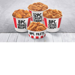 The chicken eating group