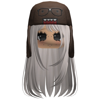Domo Long Girl Hair Silver V4