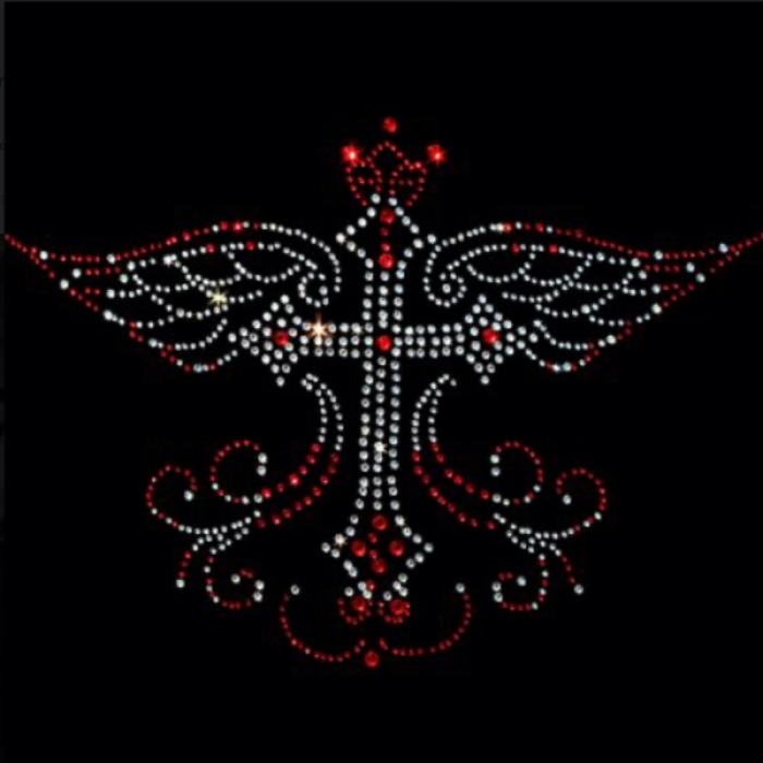 red gemstone cross y2k cyber emo goth aesthetic Roblox decal
