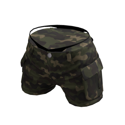 Y2K Small Cargo Shorts Camo